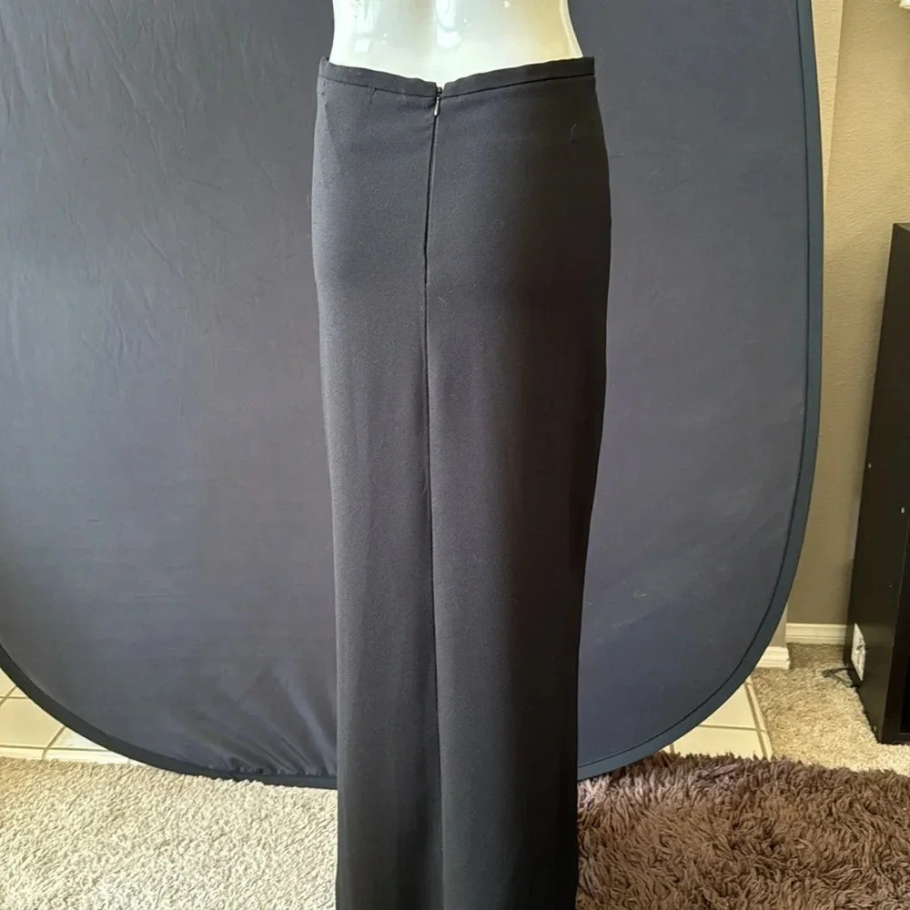NWT bisoi- bisou Michele bohbot black maxi skirt size 6 deadstock - Picture 8 of 14